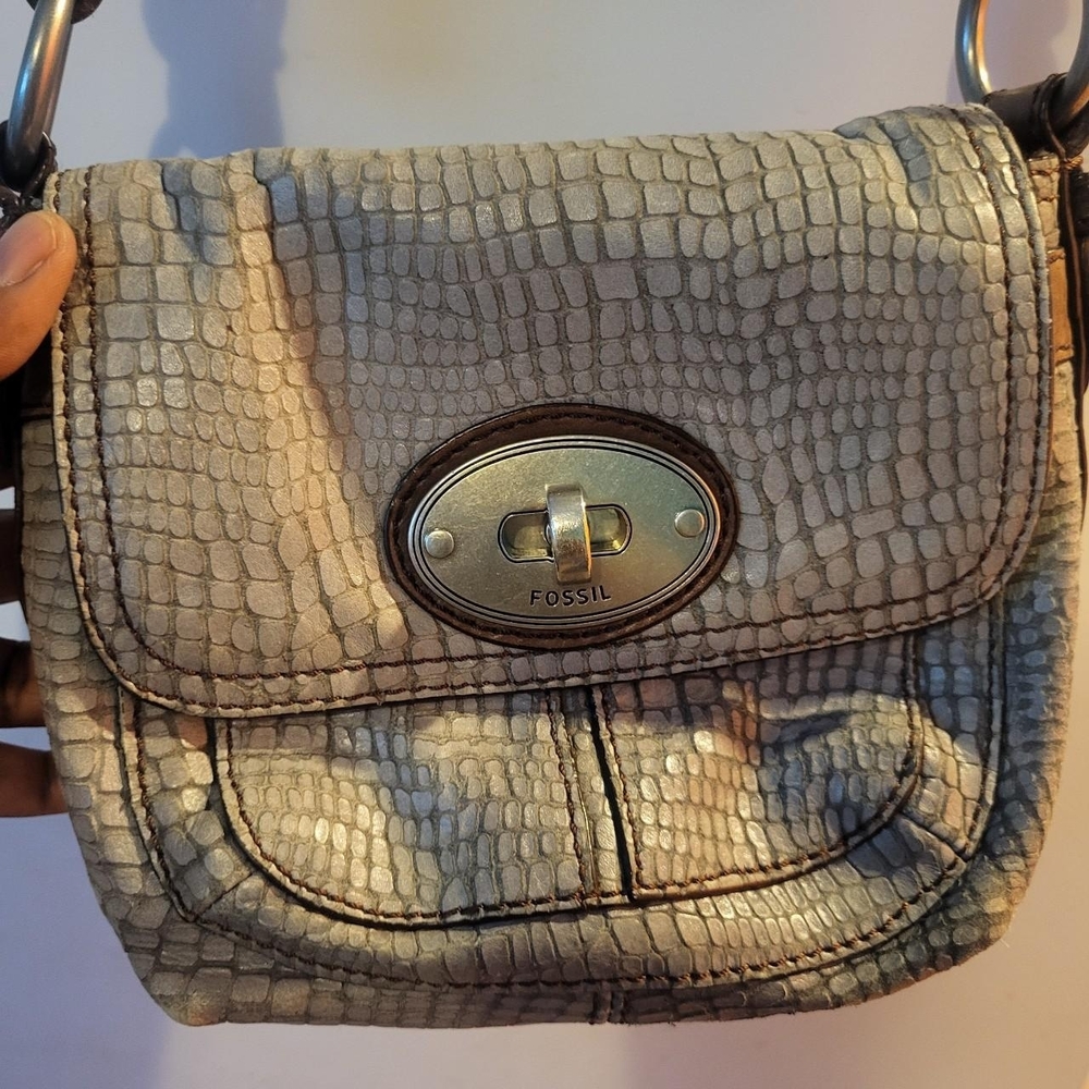 Fossil Women's Tan Crossbody Bag